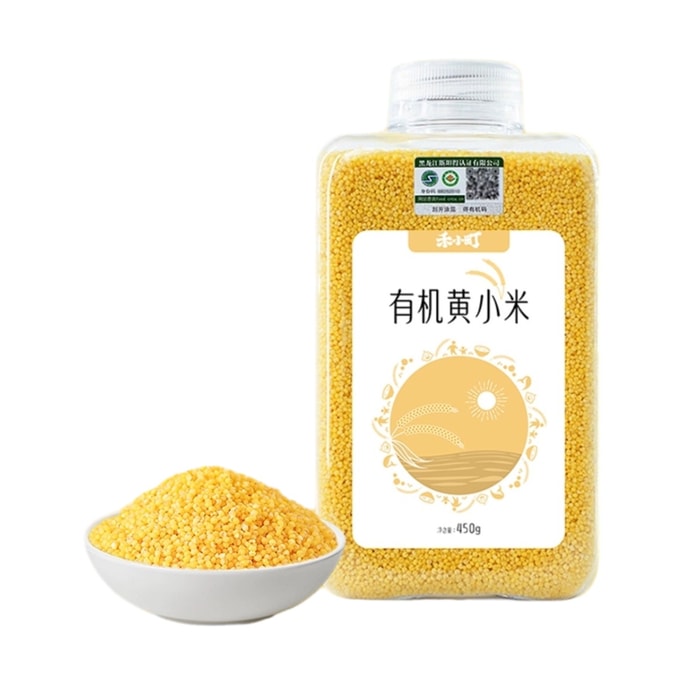 Wuchang Organic Yellow Millet High Quality Grade 1 New Rice Children's Supplementary Food Multigrain Millet Porridge 450g*1 bottle