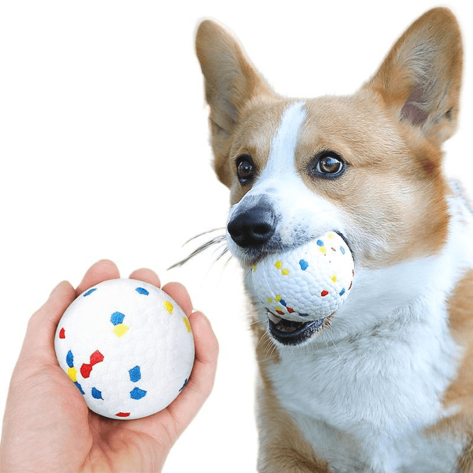 【中国からの直送】Huayuan ペットおもちゃ 犬用おもちゃボール 歯が生え始めるペットに噛みにくく退屈しのぎに 弾力性のあるボール *1