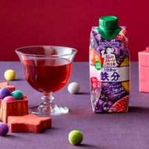 Ippon 1 Day's Iron Fruits Juice+Acai Banana Fruit and Vegetable Juice,11.5 fl oz*4【4 Combo Packs】