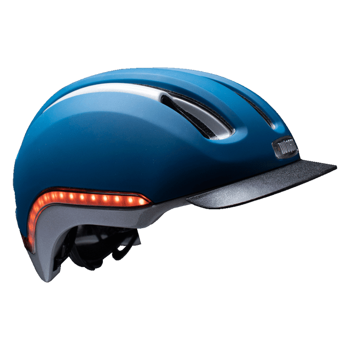 美國 MOM LOVES ME 海軍藍色霧面頭盔帶和燈(通勤) /號(6-12歲/55-59公分)