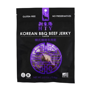 Korean Bbq Beef Jerky, 2.5 oz【Gluten-Free No Preservatives】
