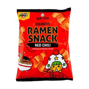 日本BABYSTAR贝贝星 宽拉面干脆面 麻辣味 大包装 170g