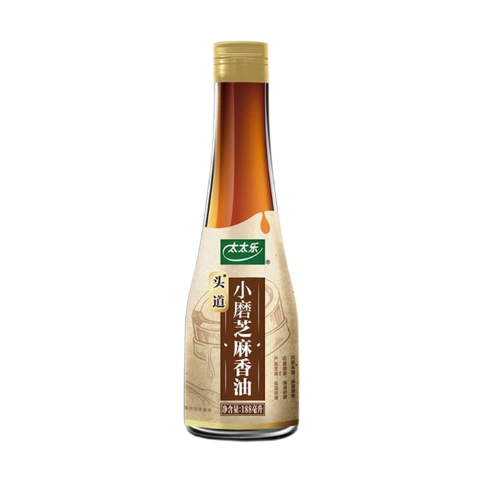 Small grinding sesame oil 188ml *1 bottle sesame oil hot pot oil dish cold salad seasoning oil
