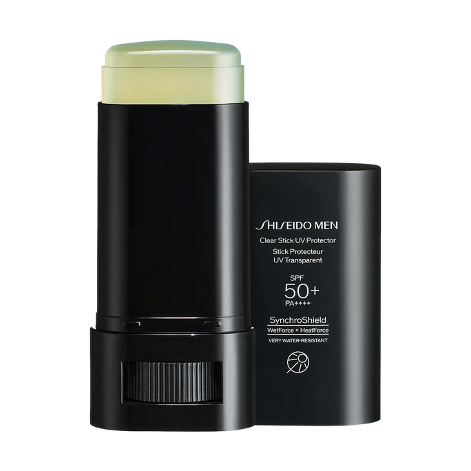 Men Clear Stick UV Protector, SPF50+ / PA++++, 0.71 oz. - For Face & Body | Lightweight & Non-Greasy