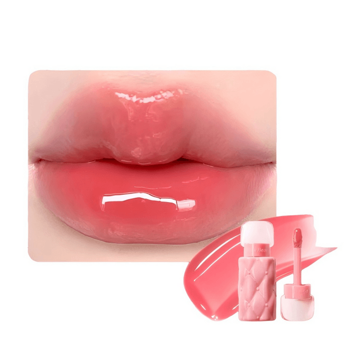 【中国直邮】 皮可熊 好嘟丰唇蜜2.0升级款 【冰透草莓】P08 造梦莓 莓果冰茶色 娇俏千金感 清透显色 不易拉丝糊嘴 水光唇蜜唇釉 口红精华 2.3g 1支