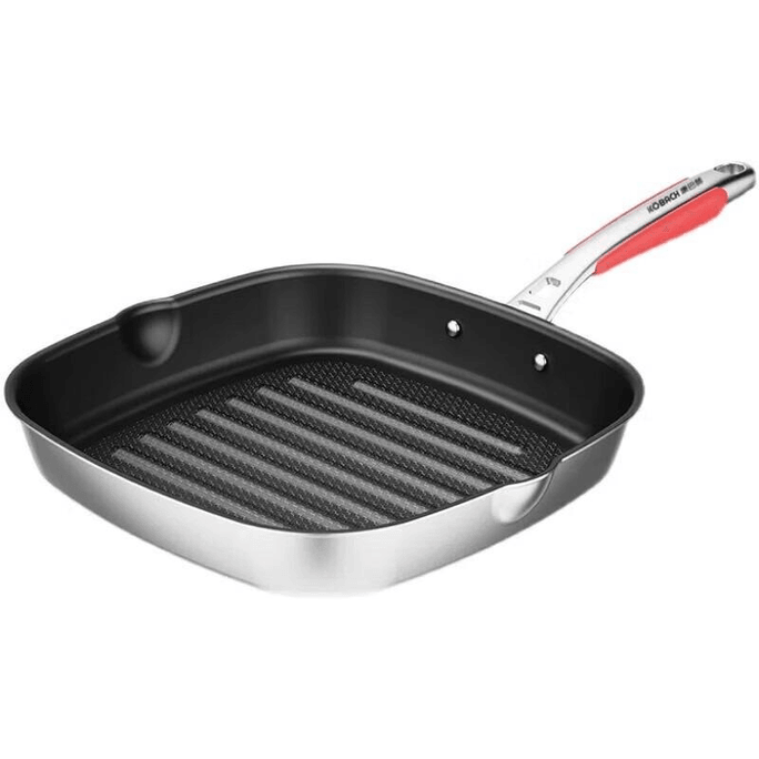 KBH 28cm Stainless steel honeycomb Grill pan 