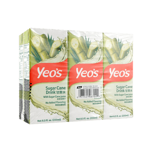 新加坡YEOS杨协成 甘蔗汁饮料 250ml * 6