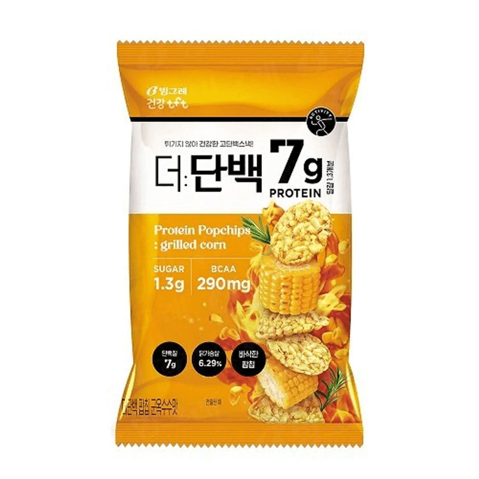 【Expédition directe de Corée】 Corée BINGGRAE Chips protéinées * 4 sachets saveur maïs grillé