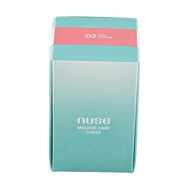 韓國NUSE 奶油慕斯腮紅眼影兩用 明亮柔嫩 自然遮瑕磨皮 鎮定舒緩 補水降溫保濕護膚 美白除皺 溫和不刺激 16ml #02 Pink Topper 粉桃 淨透白桃色 9