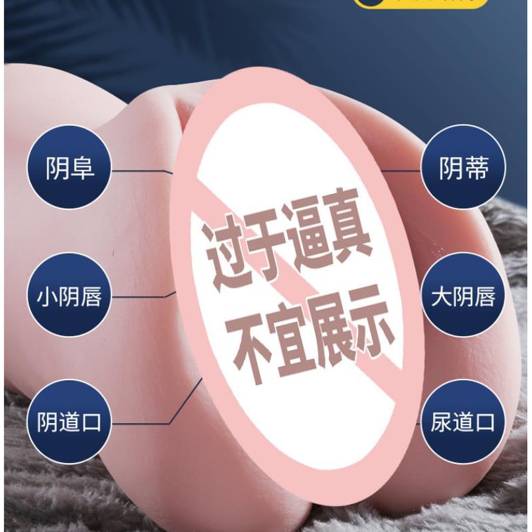 【中国直邮】谜姬 新品 真人模特倒模名器 飞机杯 由美复刻名器 成人情趣 3