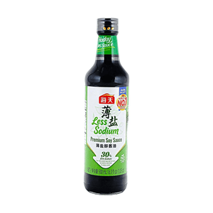 海天 薄鹽醇醬油 500ml 【減鹽30%】【天然釀造】【不添加防腐劑】