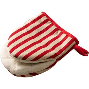 【中国直邮】 onlycook 隔热手套 厨房防烫专用 红色线条/1个