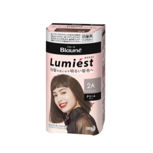 【日本直邮】KAO花王 Blaune Lumiest 染发剂 时尚遮白发 2A时尚灰色