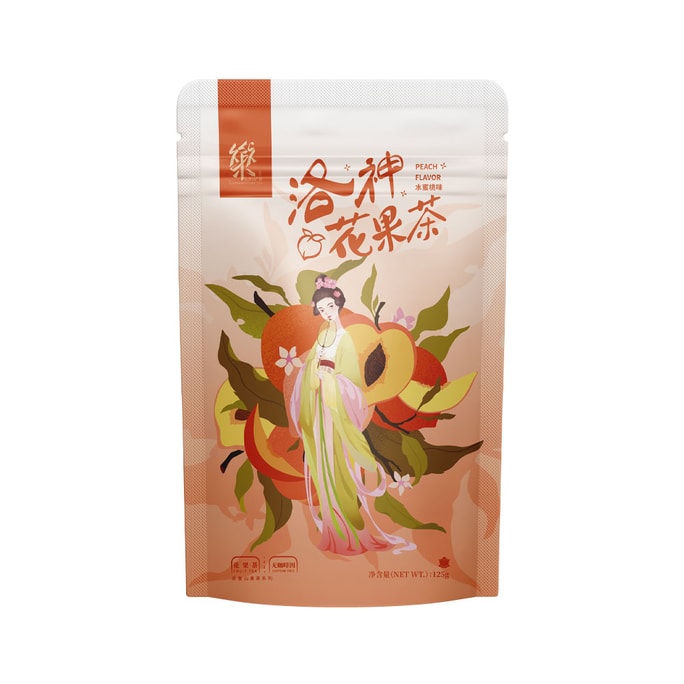 Zhengshantang Lepu Mountain Tea 복숭아 꽃 과일 차 뷰티 케어 천연 무설탕 혼합 과일 펄프 차 125g