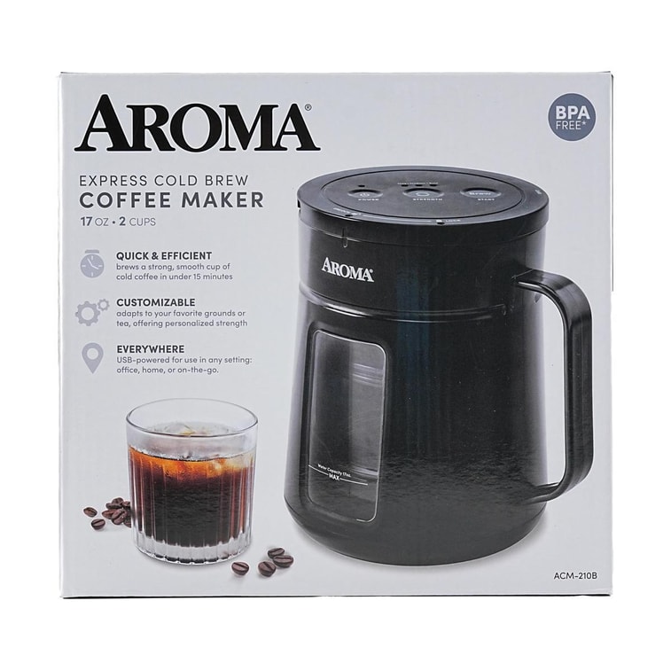 美国AROMA 5分钟冷萃咖啡机 附压力冲泡冷萃咖啡瓶 482g 4