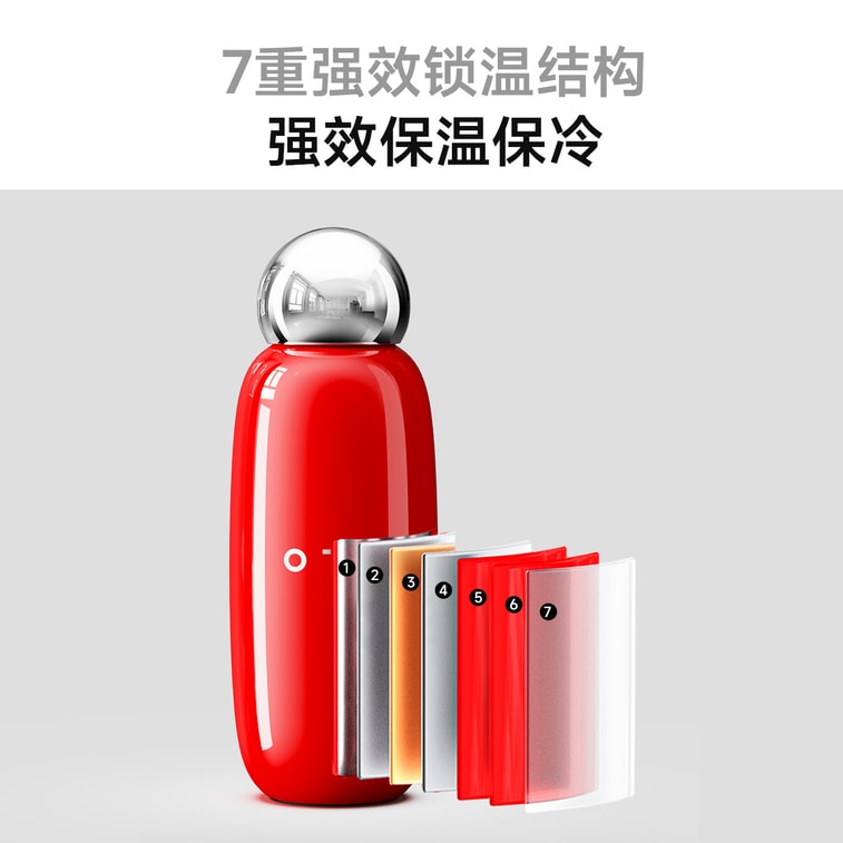 【保龄球保温杯】OTE欧堤 316保龄球保温咖啡随手随行水杯 450ML九转离火紫 1个 4