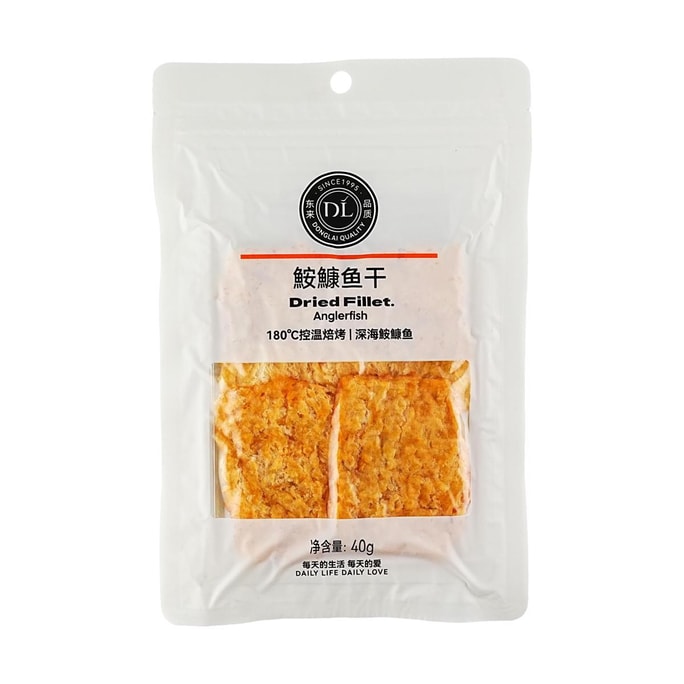 胖东来 鮟鱇鱼干 原味 40g【网红爆款】【营养高蛋白海鲜零食】