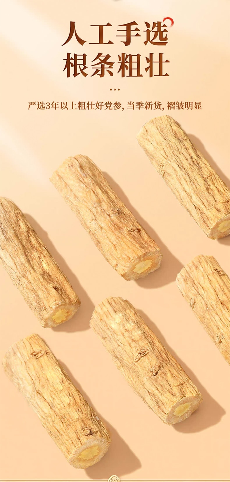  鵲和堂 甘肅岷縣黨參 乾貨中藥材泡水 100g【平和版的人參 補中益氣 健脾益肺 養血生津 】