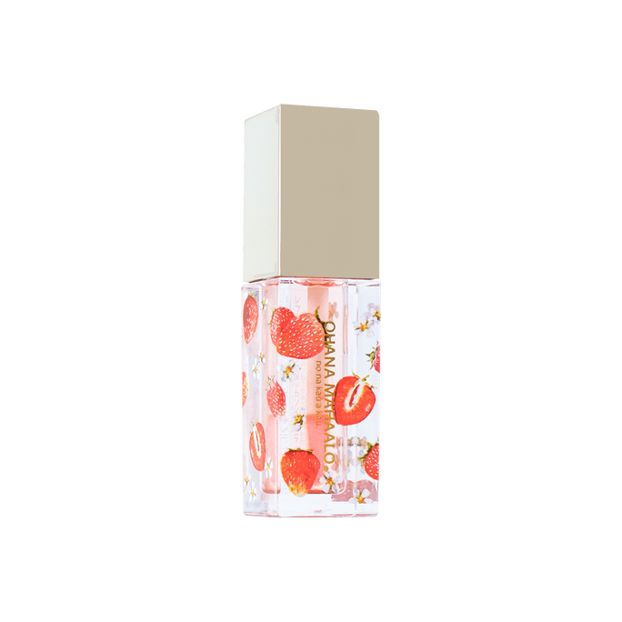日本OHANA MAHAALO 保濕精華唇油 限量版 草莓香 3.7g