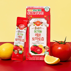 100% NFC Organic Lemon Tomato Juice,10 Sticks 8.81 oz【Sugar Free No Additives】【TorreShot】【Olive Young Limited】