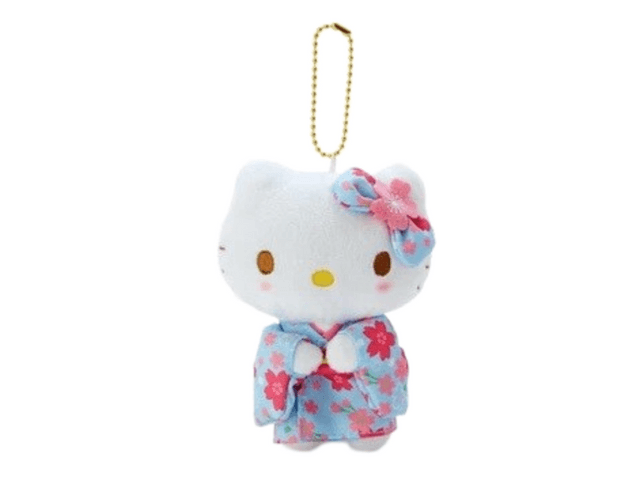 SANRIO サンリオ 日本限定版 ブルー 桜 着物 ハローキティ
