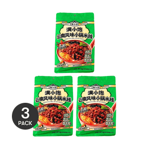 满小饱 云南风味小锅米线 正宗米粉速食 287.4g  *3【3份超值装】【酸辣有料】【重磅新品】【亚米独家】