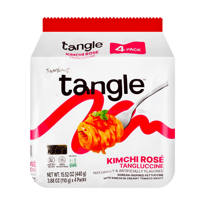 Tangle Kimchi Rose Tangluccine Ramen,3.88 oz*4pc