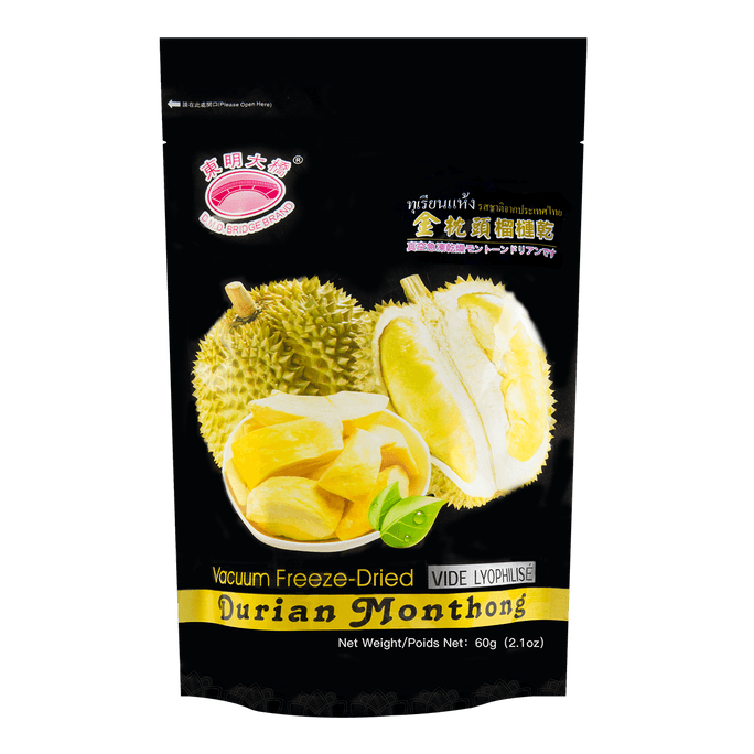 Vacuum Freeze-Dried Durian Monthong 60g