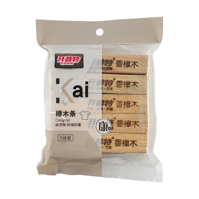 開普特 樟木條 防黴防蟲防蛀片防潮防蟑螂 5塊