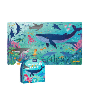 【中国直邮】mideer弥鹿儿童拼图3到6岁以上礼盒益智玩具小孩礼物 海底世界*1盒