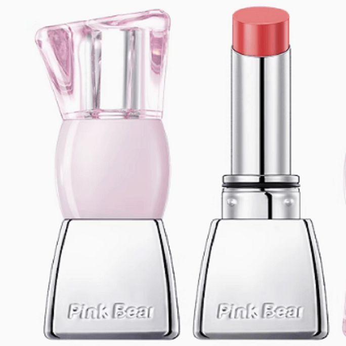 Bowknot Lip Glaze V03 Pink lychee color 1pc