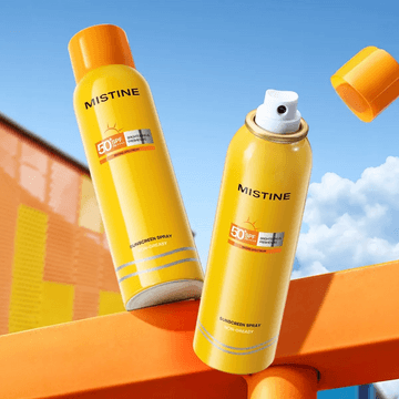 Aqua Base Whitening Sunscreen Spray, SPF50+ PA++++, 3.38 fl oz【Fine Mist No White Cast】