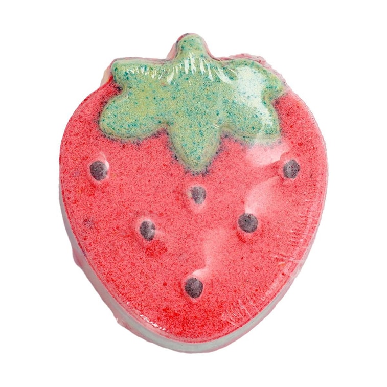 澡堂实验室BATHLAB 泡澡沐浴球 超多精油浴缸用 130g #绚烂莓莓 浅橘红色彩虹泡泡浴 3