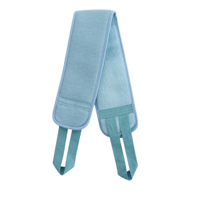 엄선된 품질 품목: 블루 산리 목욕 타월, 강력한 각질 제거 타월, 양면 두꺼운 롱 스트립 목욕 타월, 가정용, 1개