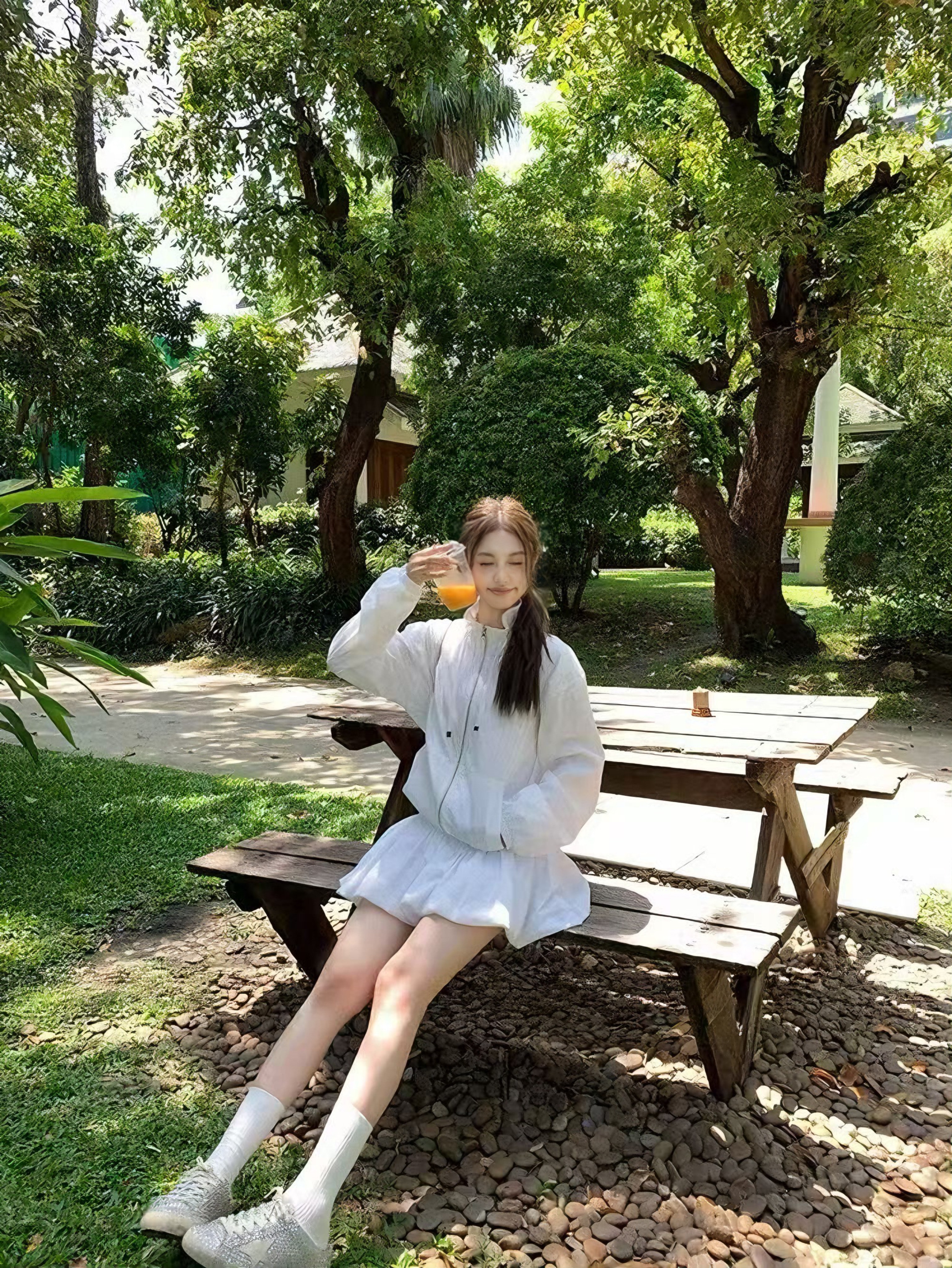 【加拿大直郵】 加拿大 SCENARIO 輕氧感運動服兩件套 均碼 雙色 黑色 均碼