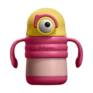 BC BABYCARE Toddler Pudizai Insulated Sippy Cup, Coro Rose (Handle), 280ml