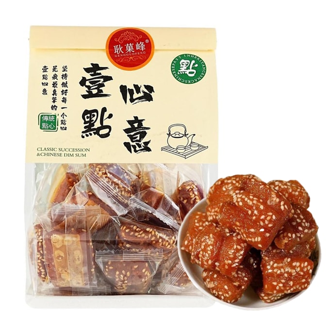 耿菓峰 软糯香甜蜜三刀老式糕点 山东特色小吃 油果子甜食 400g 【酥脆软糯 油润金黄】【手工切块 传统工艺】