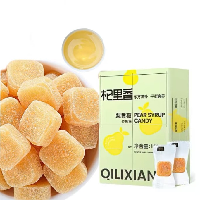 杞里香 可加入夏日冷泡茶饮用 梨膏薄荷姜糖 东方滋补 平衡食养 清肺镇咳 100克 薄荷雪梨膏糖 秋梨膏糖