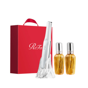 Portable Hair Styling & Care Set - Ionic Straightening Brush + Premium Hair Oil 100ml x2