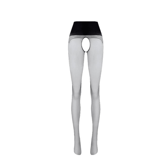 [YunDuan] 0.2 D Supper Thin Deep Crotch Seamless Pantyhose - Black M Size