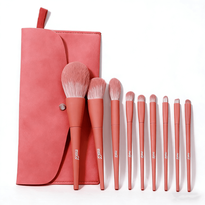 9-Piece Genki Forest Makeup Brush Set Ultra-Soft Brushes for Loose Powder Blush & Eyeshadow - Full Collection Co-ed China