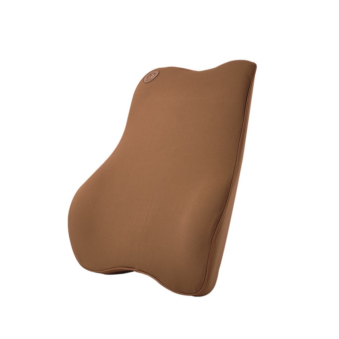 Car Auto Seat Memory Foam Back Cushion Lumbar Rest Supplies Waist Dark Brown 1 Pcs