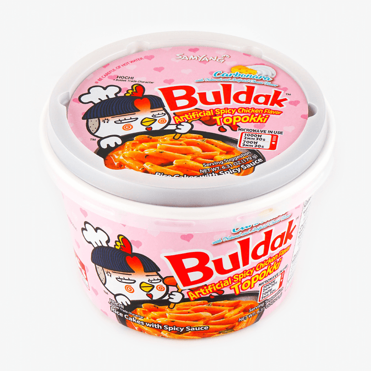 까르보 불닭떡볶이,6.31oz*5팩 18