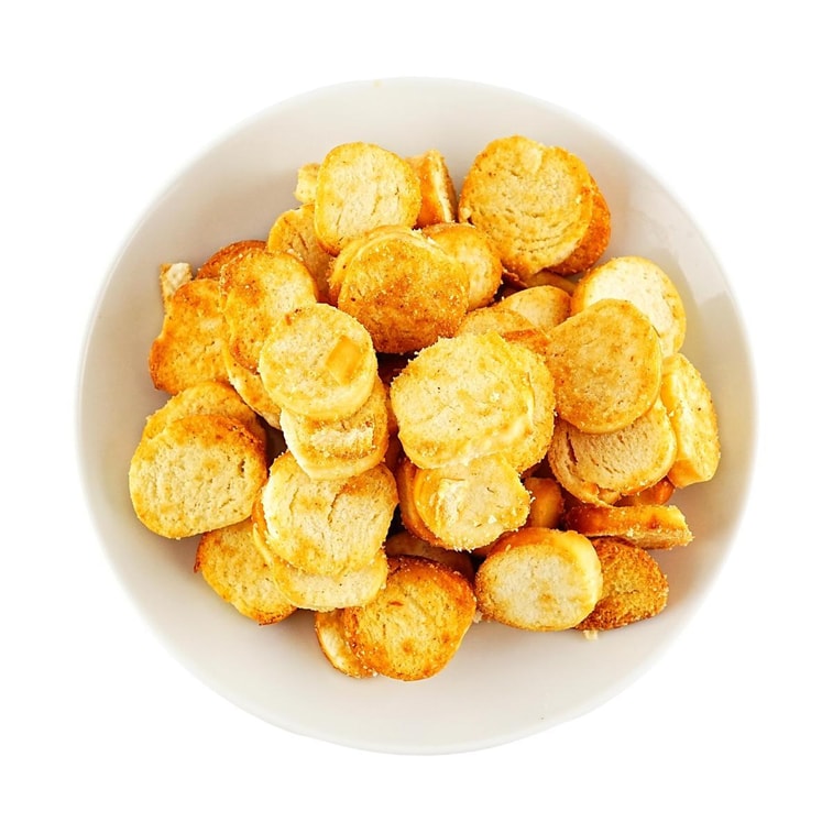 Egg Toast Bread Cubes Black Truffle Ham Flavor, 2.3 oz *4【4 Pack】【Healthy Non-Fried】【0 Trans Fat】 5