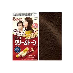 Bigen Botanical Covering Gray Hair Dye Hair Color Cream #5G