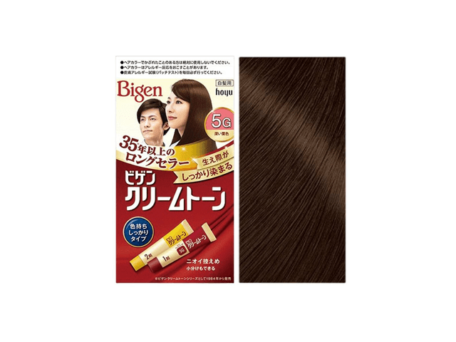 Bigen Botanical Covering Gray Hair Dye Hair Color Cream #5G - Yami.com