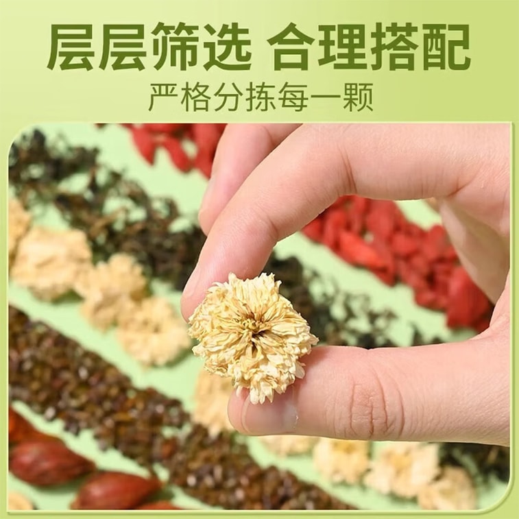 南京同仁堂 菊花決明子枸杞茶4g*40包共160克清熱去肝火養生茶 大麥、決明子、橘皮、桑葉、牛蒡根、枸杞、 甘草、梔子、菊花高溫破壁、獨立茶包肝火人士旺火人士、經常熬夜、常常熬夜 4