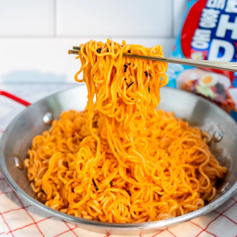 韩国NONGSHIM农心 BHD Bae Hong Dong 韩式拌面 甜辣拌冷面 4连包 548g 【明星同款】 6