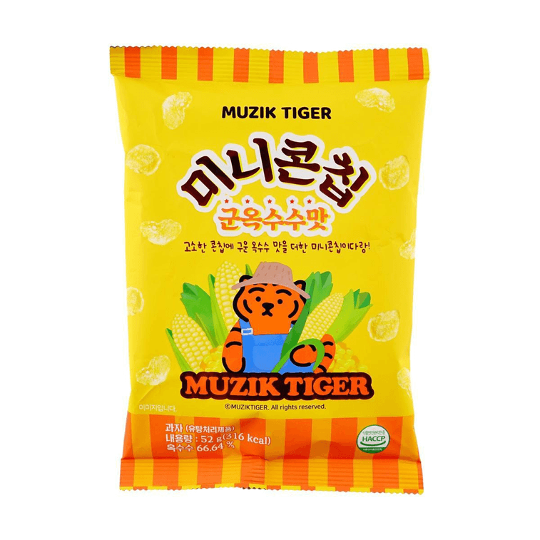 韓國MUZIK TIGER 迷你玉米片 烤玉米口味 52g 3