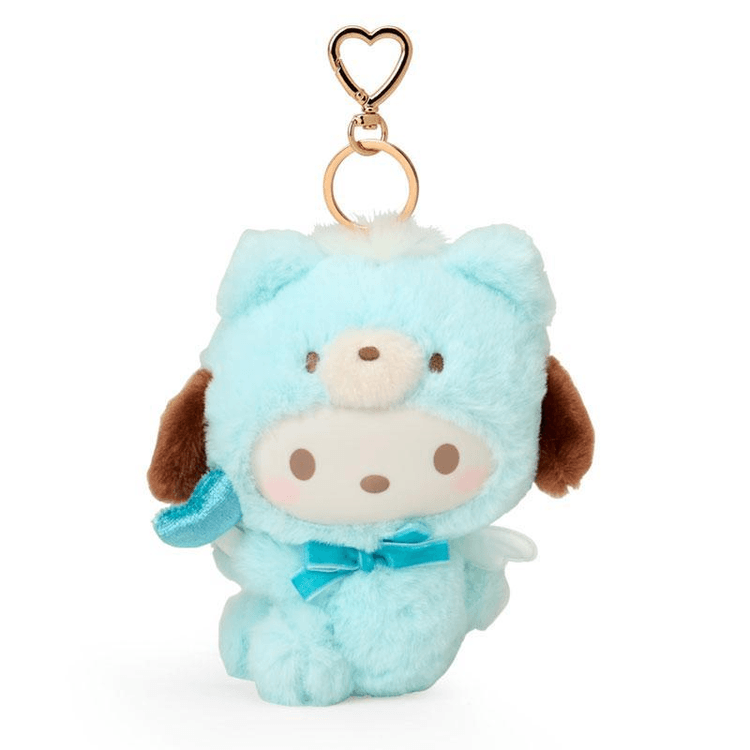 Sanrio Angel Bear Series Plush Keychain Pendant [Pacha Dog] - Yami.com